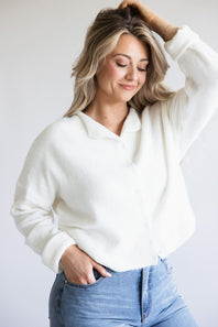 Things Between Piper Cardigan for Women in White
