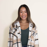 Thread & Supply Chandler Shacket for Women in Natural Plaid