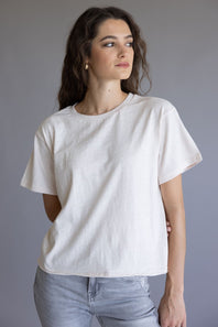 Thread & Supply Katelin T-Shirt for Women in Pink Oatmeal