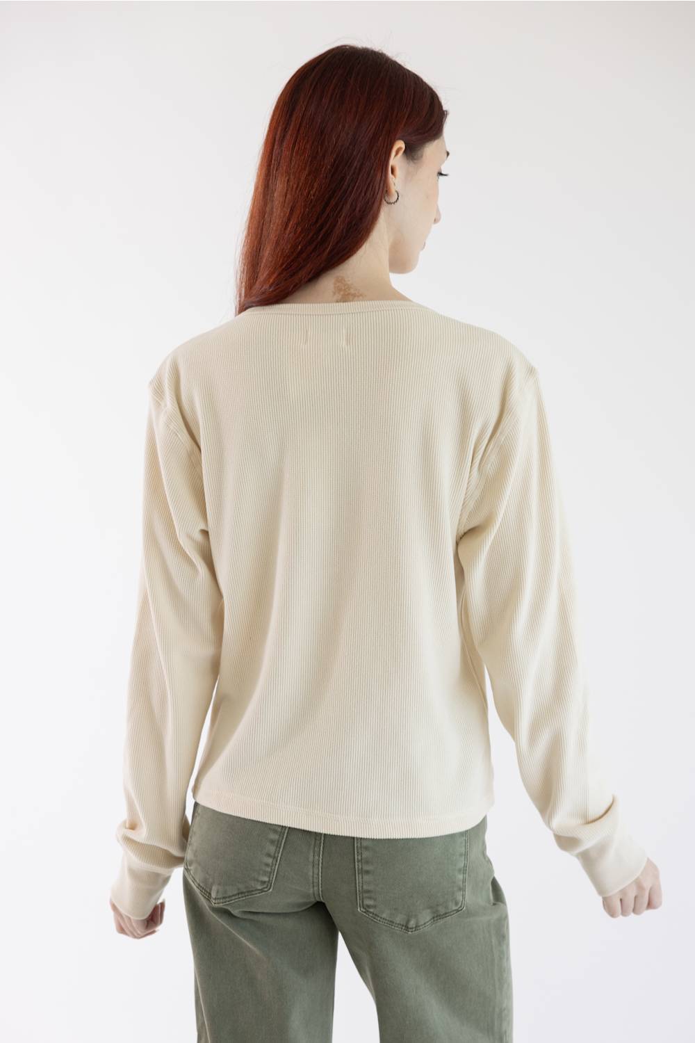 Thread & Supply Tana Henley Shirt for Women in Eggnog | T8728MWKTS-EGGNOG