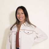 Thread & Supply Angela Button Up Jacket in White