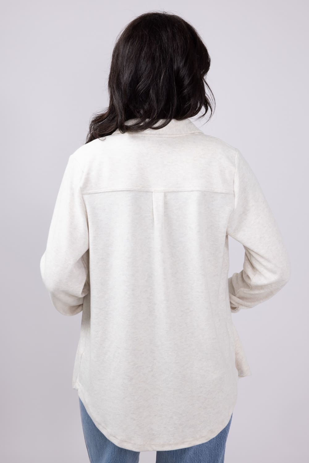 Thread & Supply Lewis Soft Luxe Button Up Shirt for Women in Oatmeal