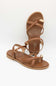 Top Moda Melrose toe loop sandal tan 