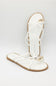 Top Moda Mick toe loop slides white 