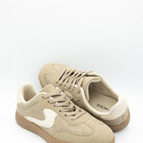 Top Moda Remus Raffia Sneakers for Women in Taupe