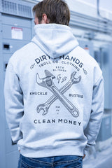 Troll Co. Twisting Wrenches Hoodie for Men in Grey | TC1036