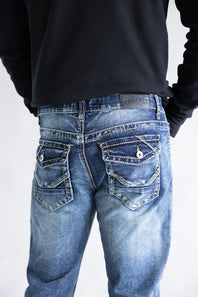 True Luck Afton Bootcut Stretch Jeans for Men