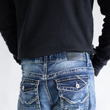 True Luck Afton Bootcut Stretch Jeans for Men