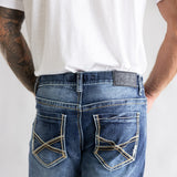 True Luck Bell Bootcut Stretch Jeans for Men