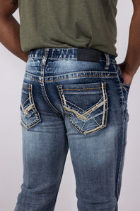 True Luck Cuyler Bootcut Jeans for Men