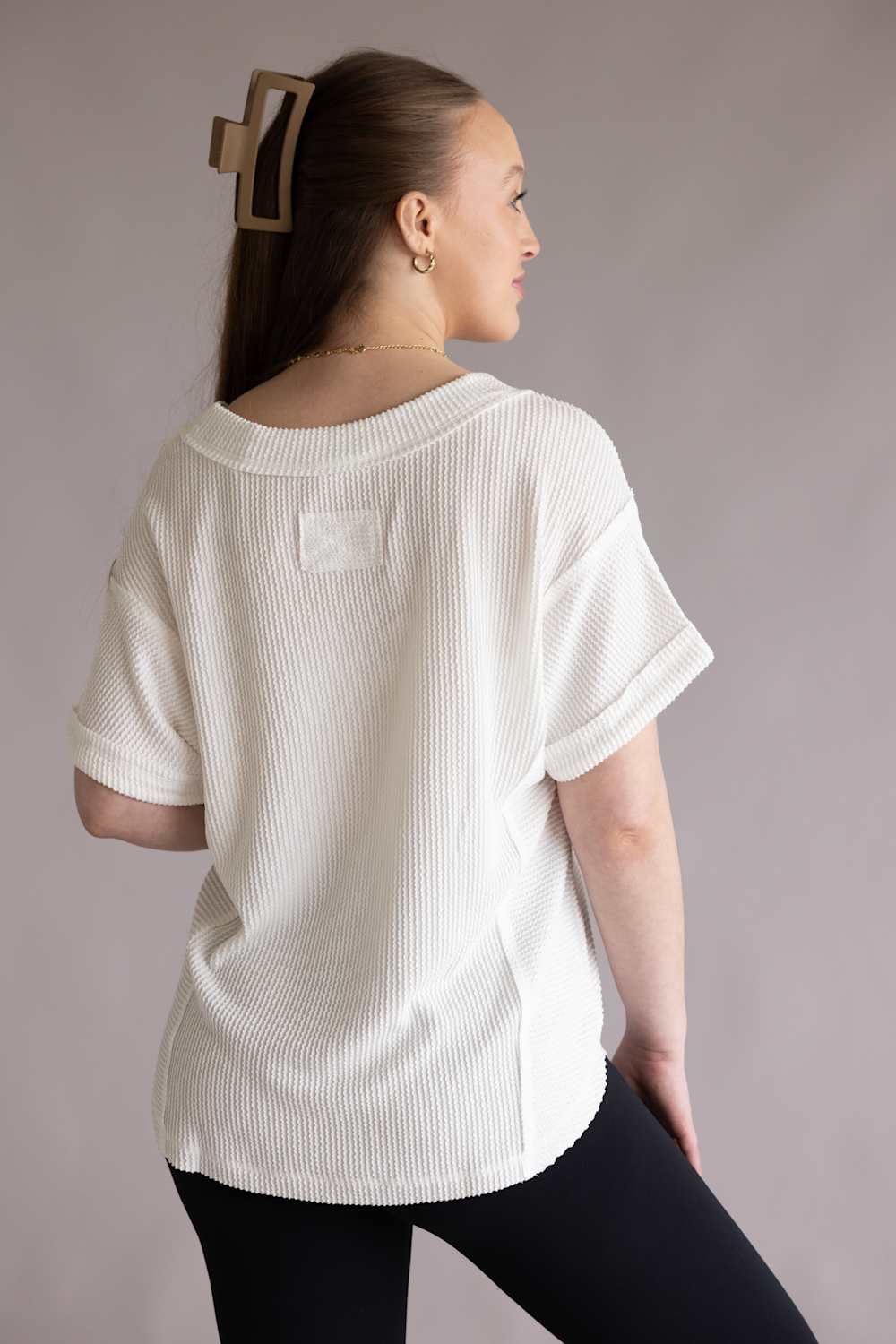 【新品】HRU・HIGH NECK RIB TOPS（OFFWHITE） Urban Rib Top for Women in Off White | NT12075-OFFWHITE – Glik's