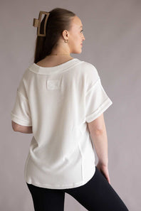 Urban Rib Top for Women in Off White