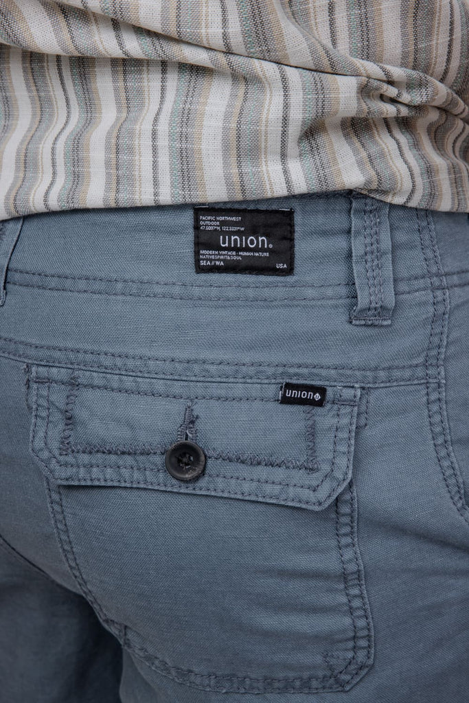 Union Isla Chino Linen 9” Shorts for Men in Gravity
