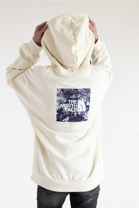 The North Face Evolution Moon Florals Oversized Hoodie in White Dune on Women