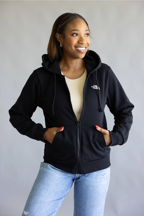 The North Face Evolution Simple Dome Full Zip Hoodie for Women in Black