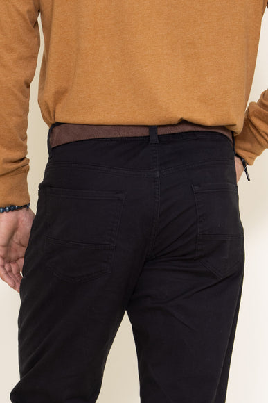 Weatherproof Vintage Stretch Twill Pants for Men in Black