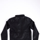Youth Moto Faux Leather Jacket for Boys in Black