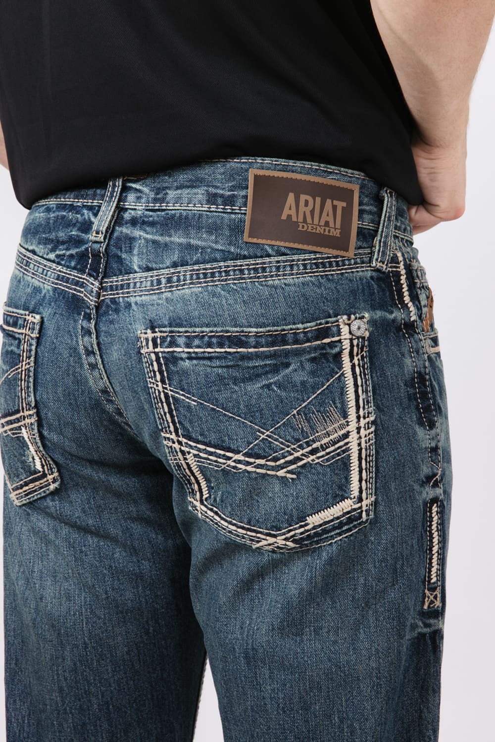 Ariat Straight Fit Jeans for Men | 10012703-GAMBLER 18.5\