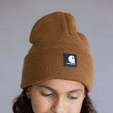 Carhartt Youth Knit Cuff Beanie in Brown