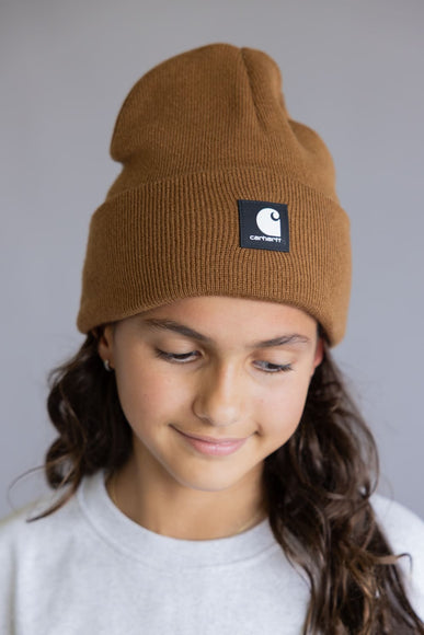 Carhartt Youth Knit Cuff Beanie in Brown