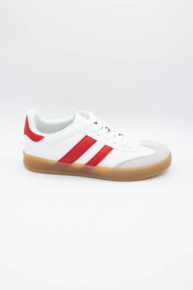 Deer Sneakers for Women in Red/White