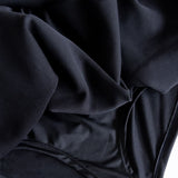 Scuba Knit Bubble Mini Skirt for Women in Black