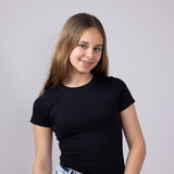 Moa Moa Seamless Shirt for Girls in Black