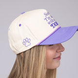 Simply Southern Womens Embroidered Dog Hat for Women in Cream | 0125-HAT-EMB-DOG