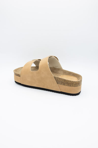 Simply Southern Platform Large Buckle Sandals for Women in Copper