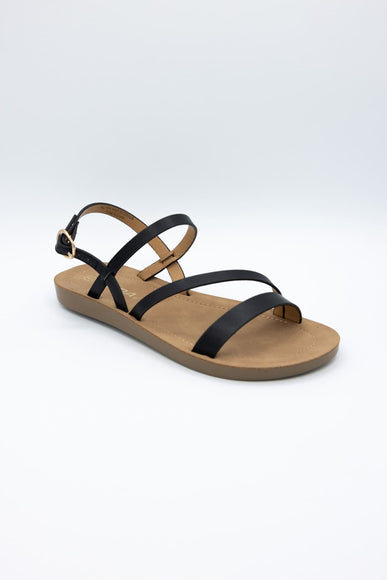 Soda Enfold Sandals for Women in Black