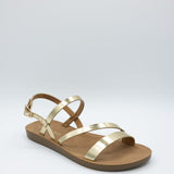 Soda Enfold Sandals for Women in Gold