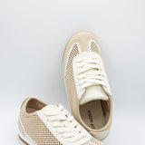 Top Moda Carly Mesh Sneakers for Women in Beige