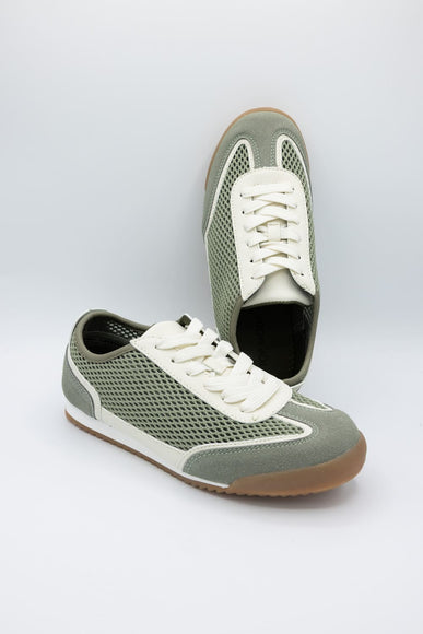 Top Moda Carly Mesh Sneakers for Women in Green