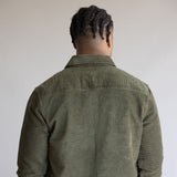 Union Corduroy Shacket for Men in Hunter Green
