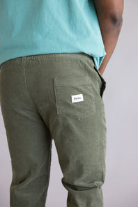 Rhythm Cord Jam Pants for Men in Olive