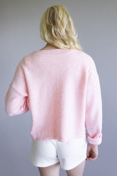 Mimosa Classic Lightweight Cardigan Top for Women in Sherbert Pink