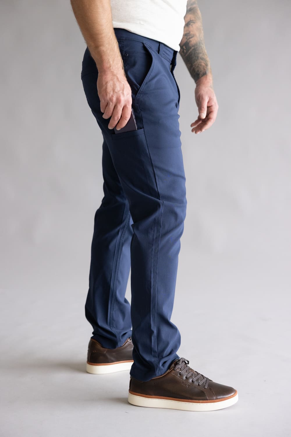 Weatherproof Vintage Faille Utility Pants for Men in Uniform Blue
