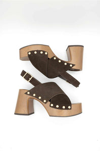 MIA Eudora Platform Heel for Women in Chocolate