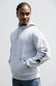 Carhartt Logo Sleeve Graphic Hoodie for Men in Heather Grey