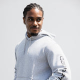 Carhartt Logo Sleeve Graphic Hoodie for Men in Heather Grey