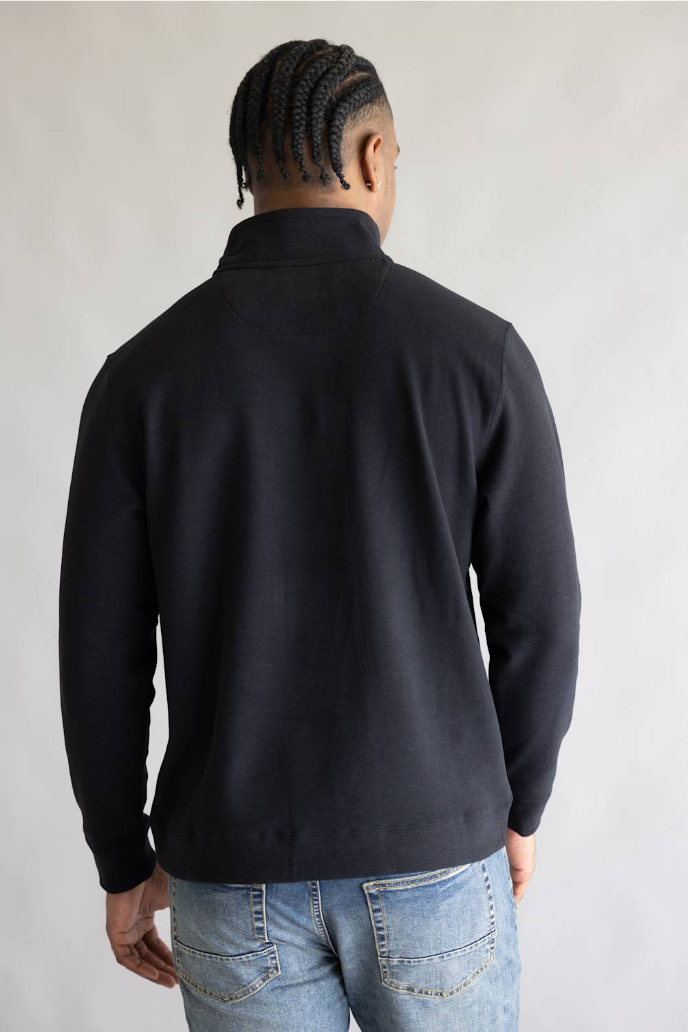 black quarter zip long sleeve 