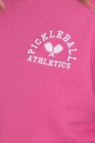 1897 Active Pickleball Left Chest Sweatshirt for Women in Pink