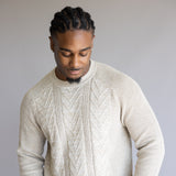 1897 Original Cable Crew Sweater for Men in Oatmeal Heather