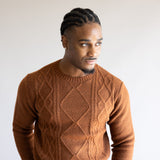 1897 Original Cable Crew Sweater for Men in Tortoise Shell