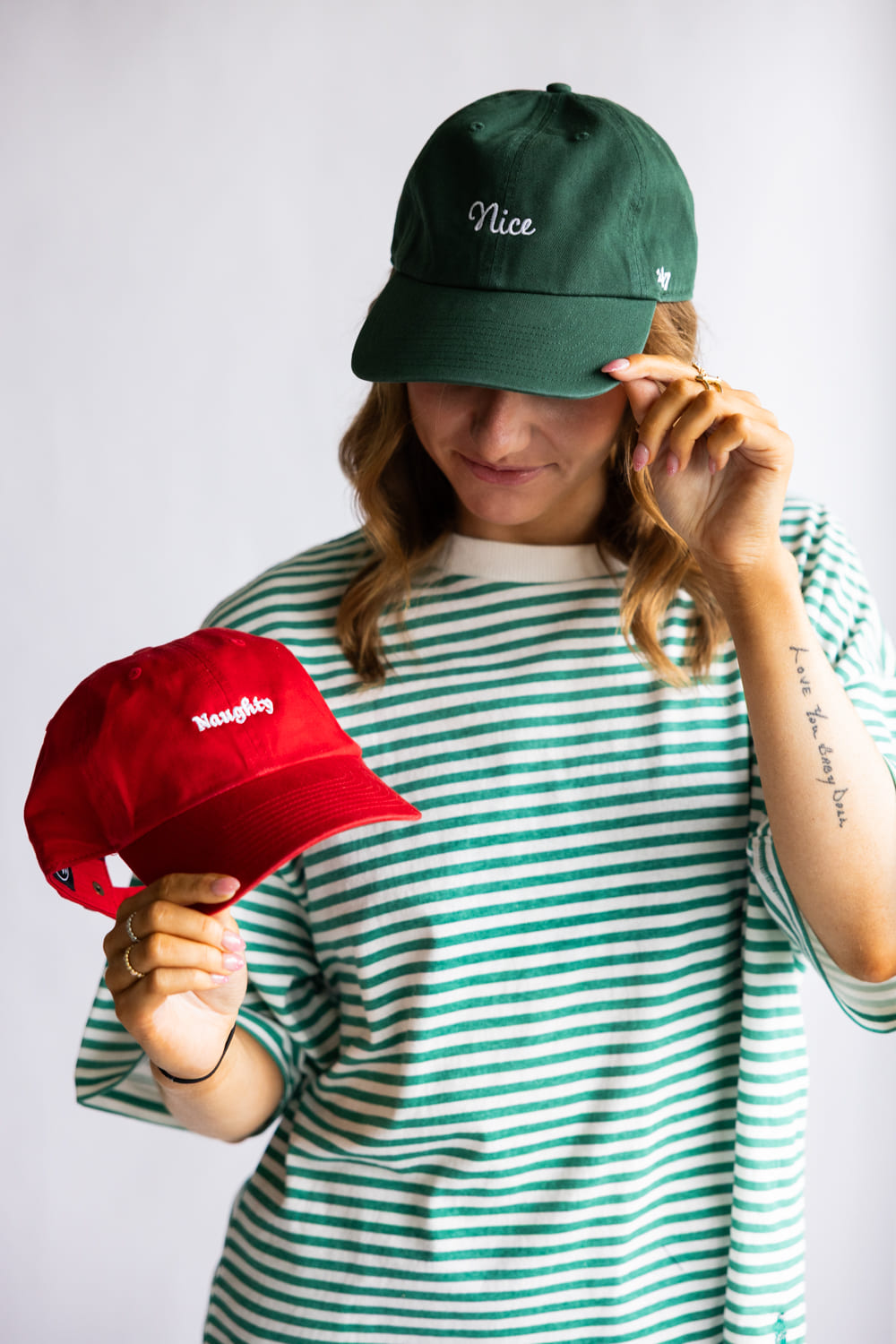 47 Naughty Clean Up Hat in Red