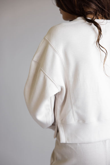 Youth Pullover & Wide Leg Pant Set for Girls in Grey/Beige