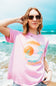 Billabong Bright New Day Graphic T-Shirt for Women in Bright Rose