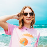 Billabong Bright New Day Graphic T-Shirt for Women in Bright Rose