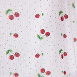 Cherry Open Back Mini Dress for Women in White