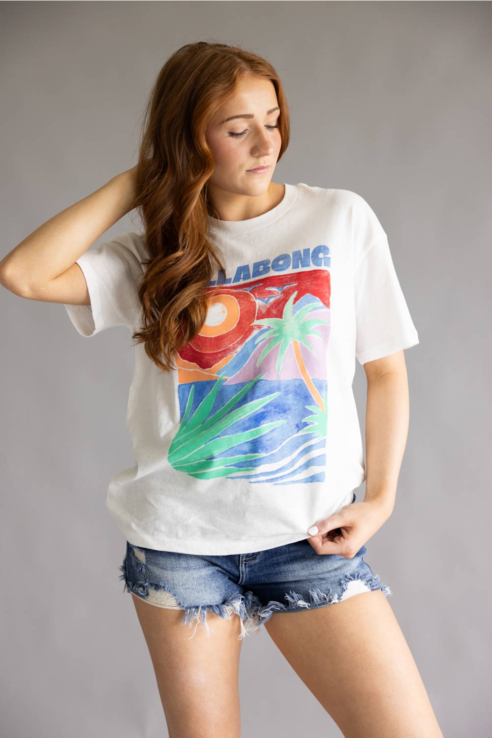 Billabong Highs and Lows Graphic T-Shirt White